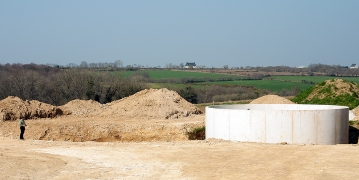 Construction d'une station d'épuration