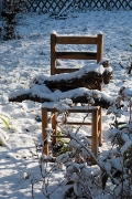 Chaise dans la niege