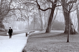 Promenade matinale, Paris, Parc Monceau