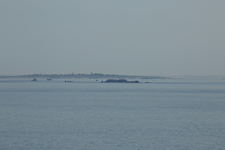Rare calm on the edge of the island - the sea becomes a mirror, erasing the wind and the tumult of the waves.