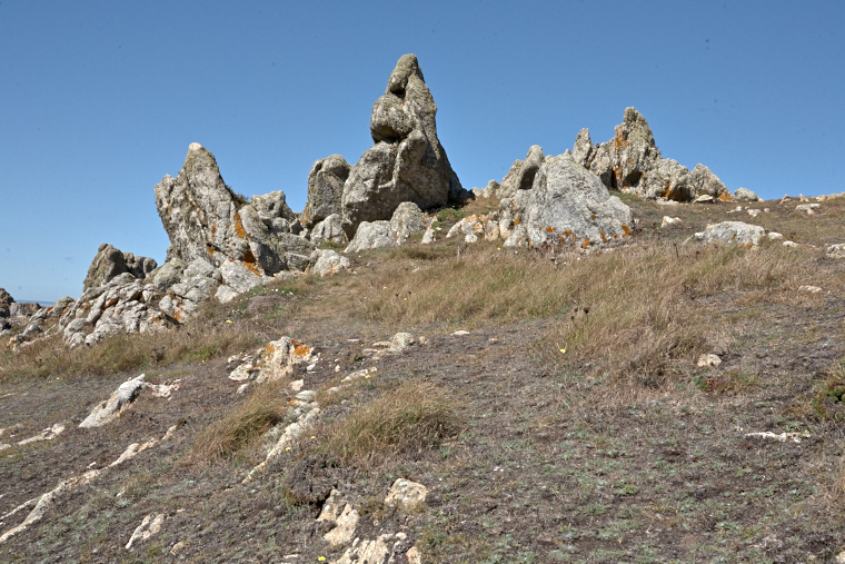 On this windswept land, the rocks of Ouessant stand proudly facing the ocean. Sculpted by time, they tell of the island's strength and wild beauty.