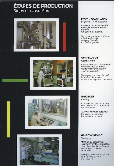 Plaquette de présentation de l'usine pharmaceutique