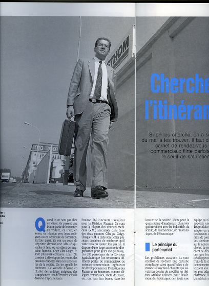 Commerciale sur le terrain