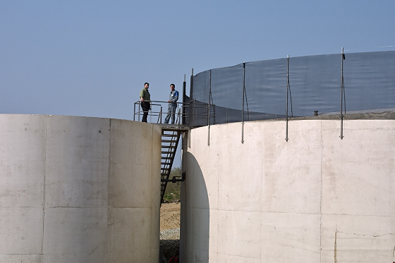 Installation pour traiter le lisier